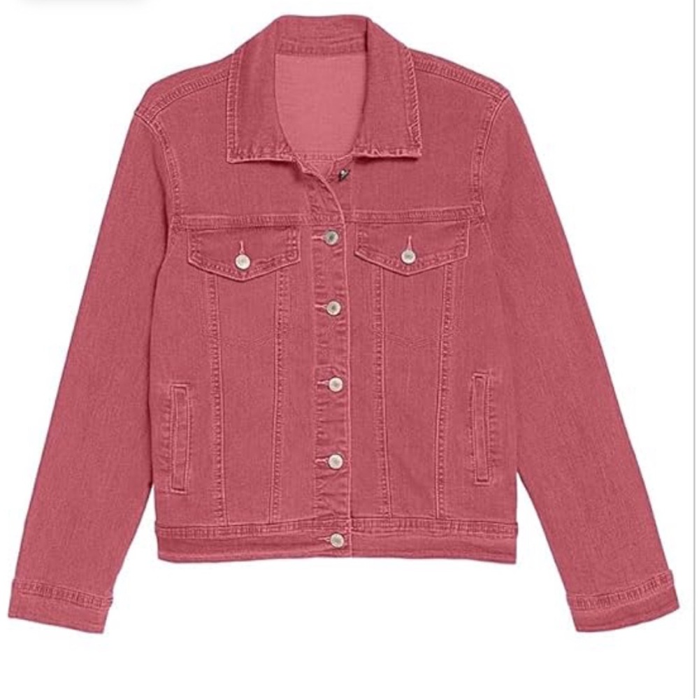 NWOT- Women's Long Sleeve Stretchy Denim Jacket